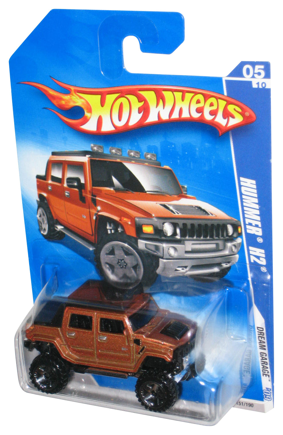 Hot Wheels Dream Garage '09 Brown Hummer H2 Toy Car 151/190