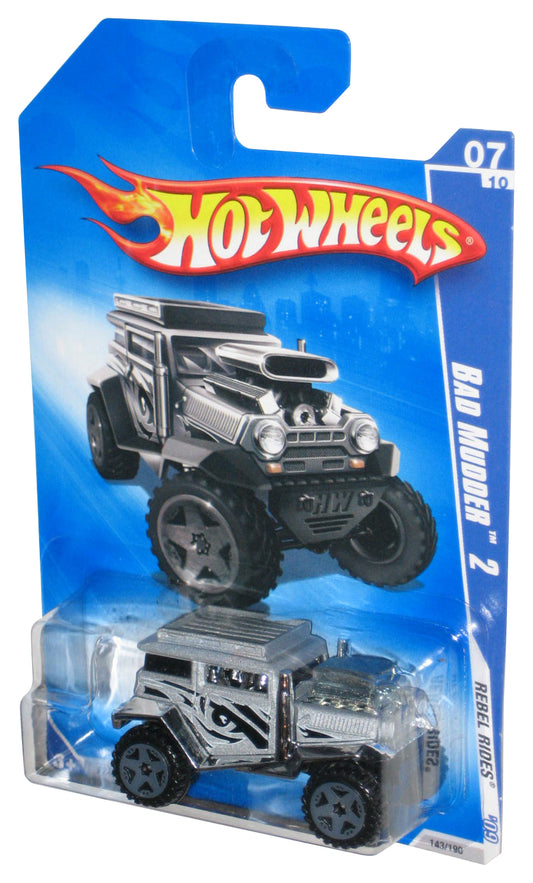 Hot Wheels Rebel Rides '09 07/10 Silver Bad Mudder 2 Toy Car 143/190