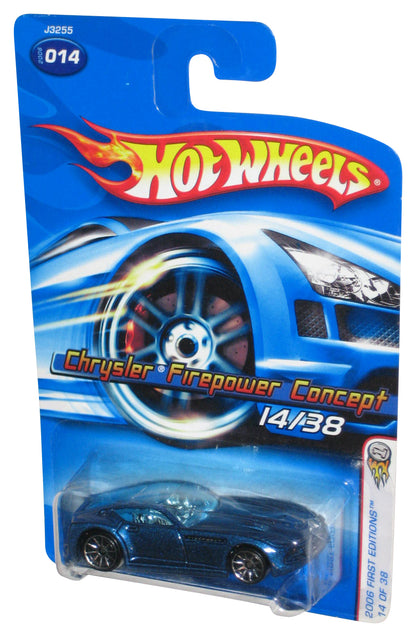 Hot Wheels 2006 First Editions 14/38 Chrysler Firepower Concept Dark Blue Toy Car #014