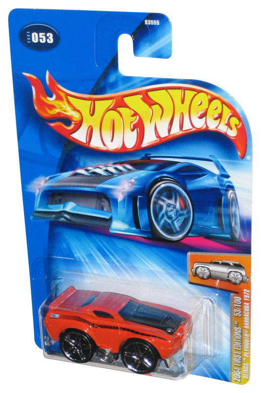 Hot Wheels 2004 First Editions 53/100 Blings Orange Plymouth Barracuda 1972 Car #053