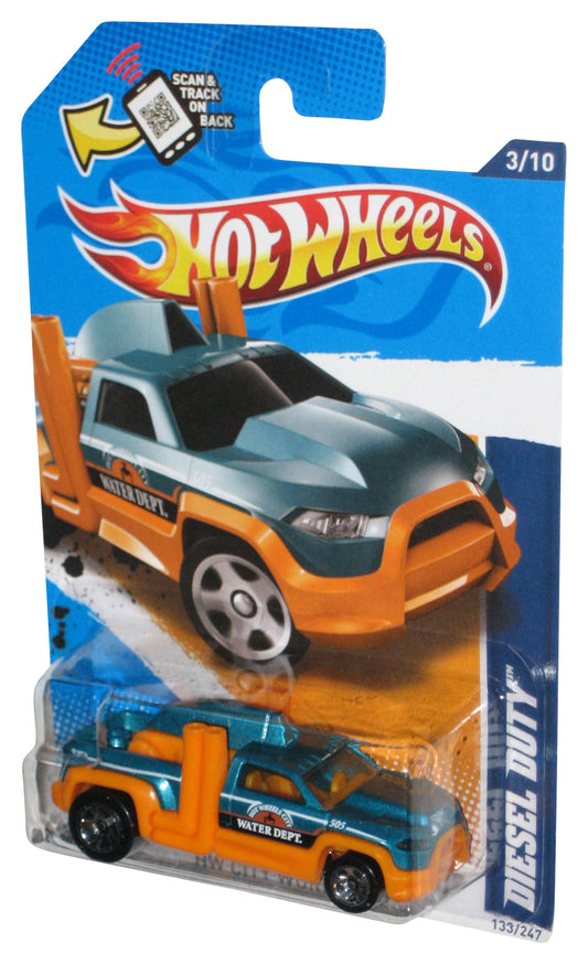 Hot Wheels HW City Works '12 (2011) Teal & Orange Diesel Duty Toy Car 133/247