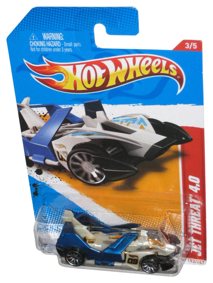 Hot Wheels Thrill Racers Space '12 Blue & White Jet Threat 4.0 Toy Car 193/247
