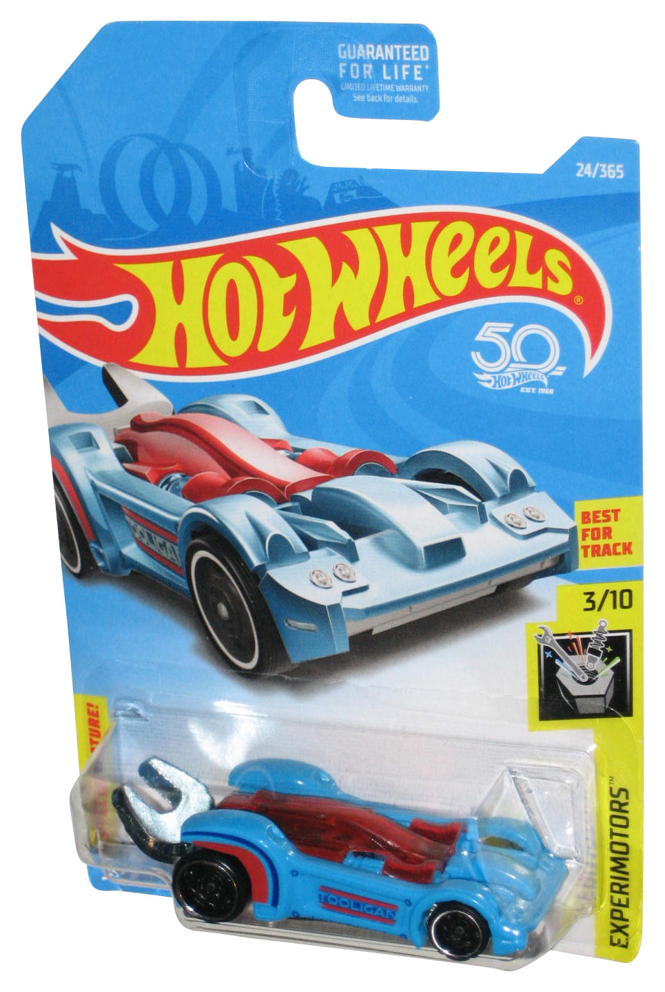 Hot Wheels Experimotors 3/10 (2017) Blue Tooligan Toy Car 24/365