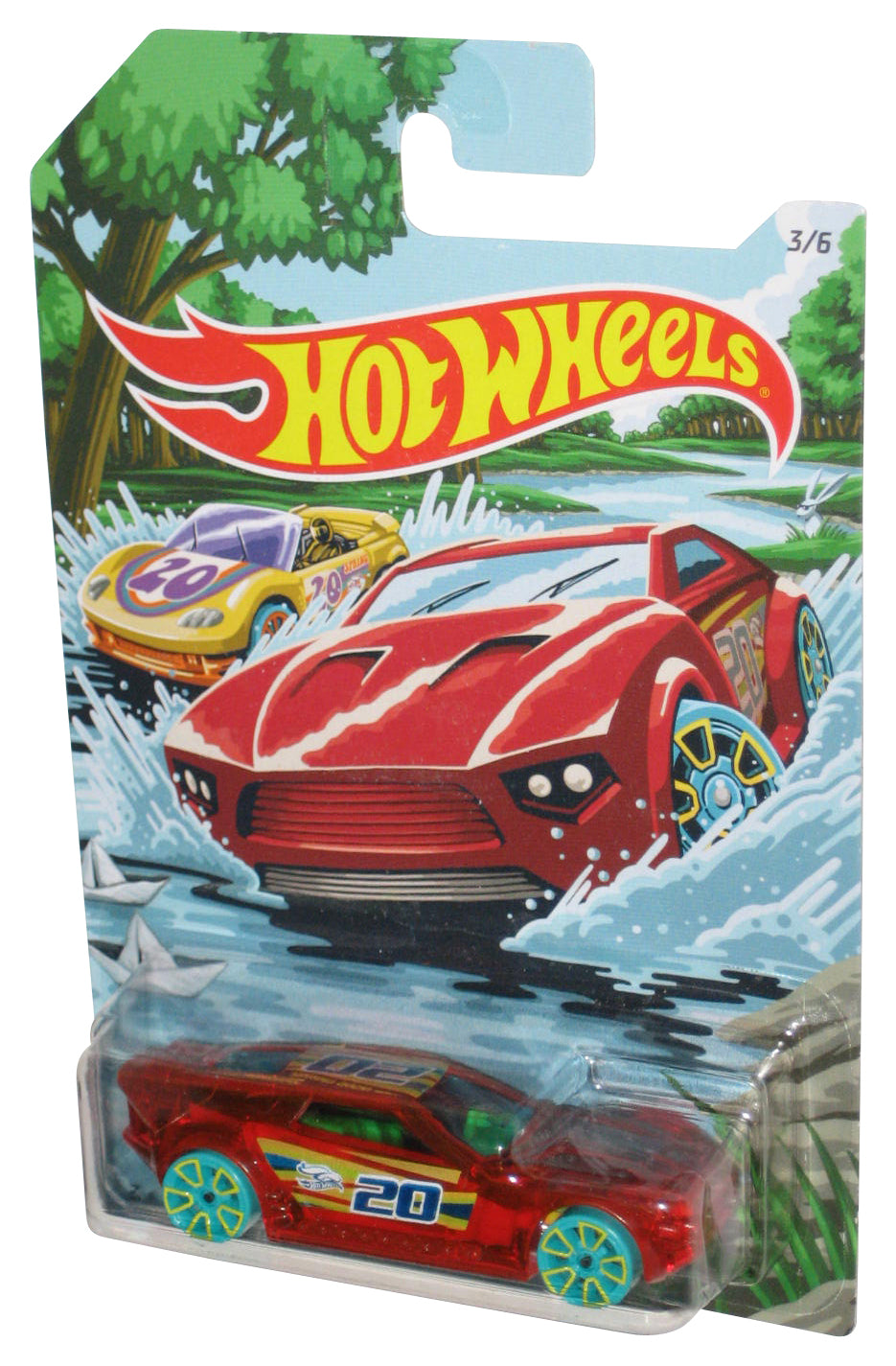 Hot Wheels Spring Series (2019) Mattel Red Bullet Proof Toy Car 3/6