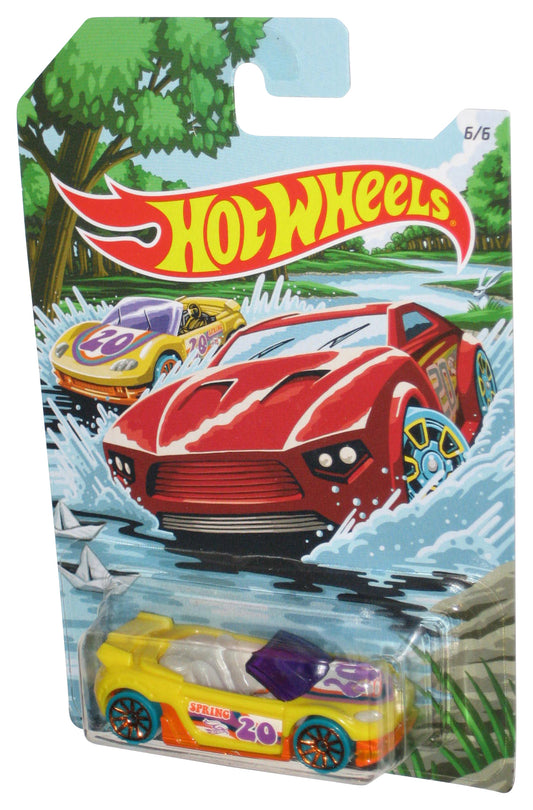 Hot Wheels Spring Series (2019) Mattel Trak-Tune Yellow Toy Car 6/6