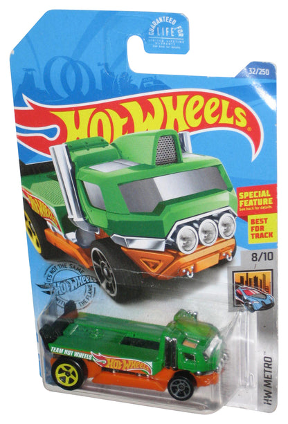 Hot Wheels HW Metro 8/10 (2017) Green The Haulinator Toy Truck 32/250 - (Damaged Packaging)