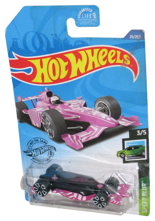 Hot Wheels Speed Blur 3/5 (2017) Purple Indy 500 Oval Car 25/250 - (Damaged Packaging)