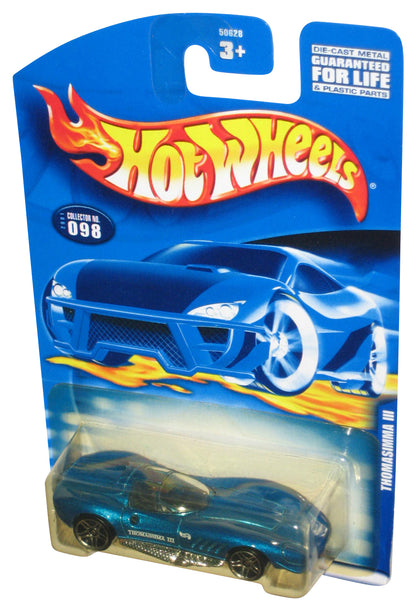 Hot Wheels Thomasimma III (2001) Blue Collector Toy Car #098