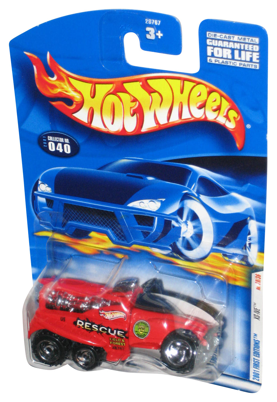 Hot Wheels 2001 First Editions 28/36 (2001) Red XS-Ive Toy Car #040