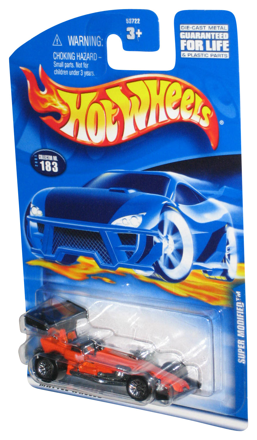 Hot Wheels Super Modified (2001) Orange & Black Collector Toy Car #183