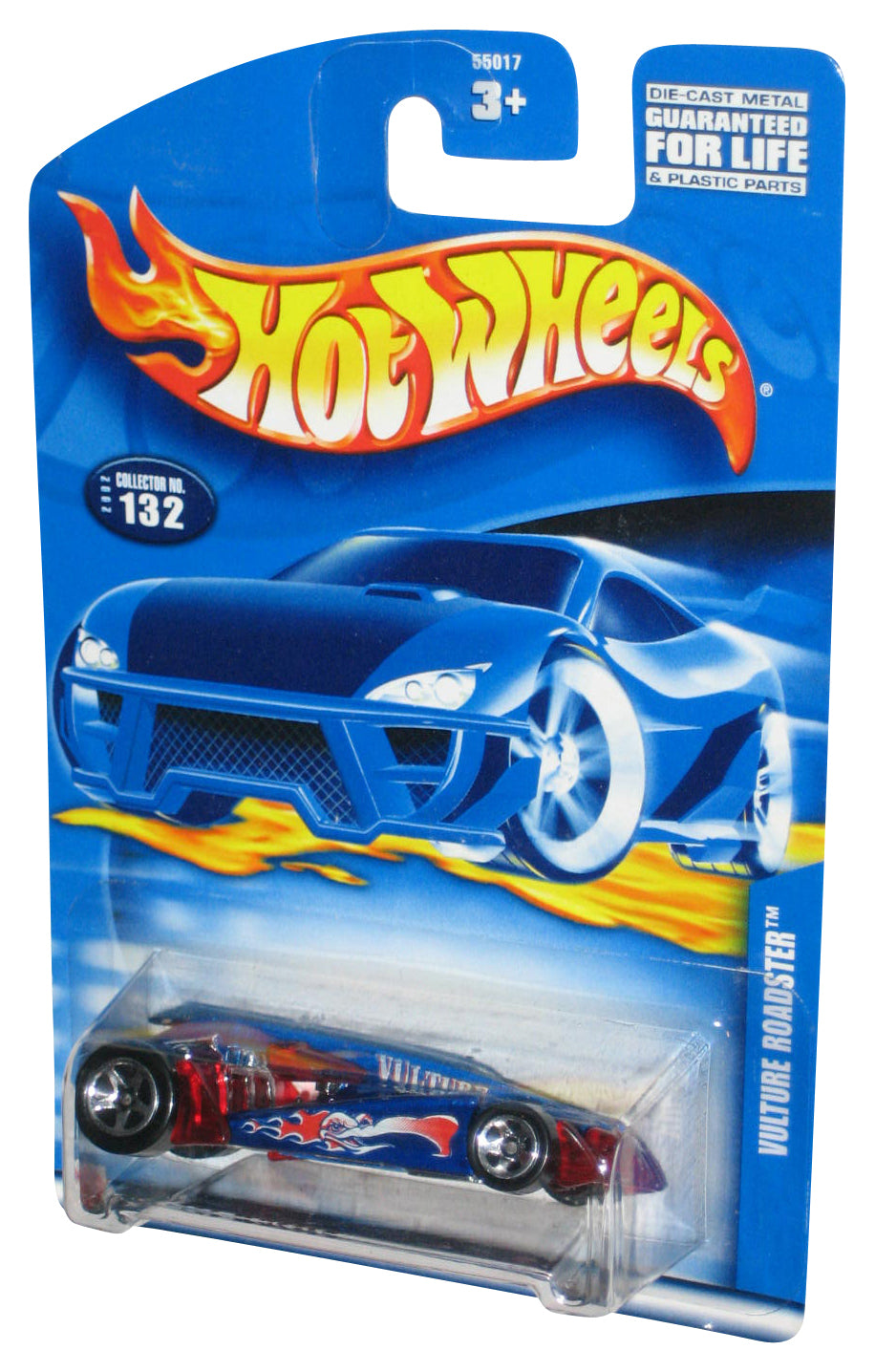Hot Wheels Vulture Roadster (2002) Blue & Red Toy Car #132