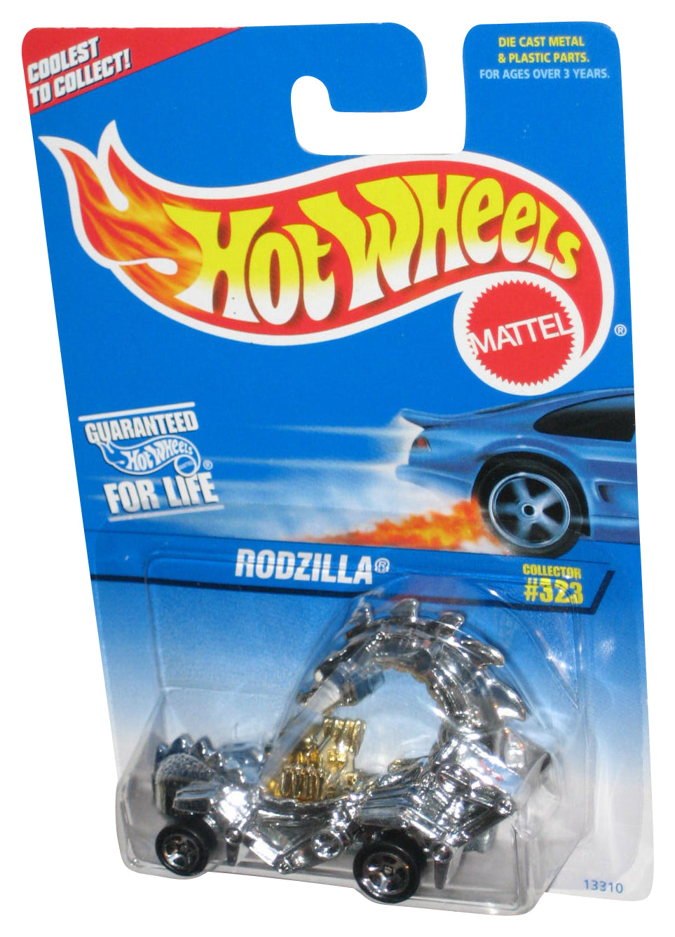 Hot Wheels Rodzilla (1996) Mattel Silver Collector Toy Car #323
