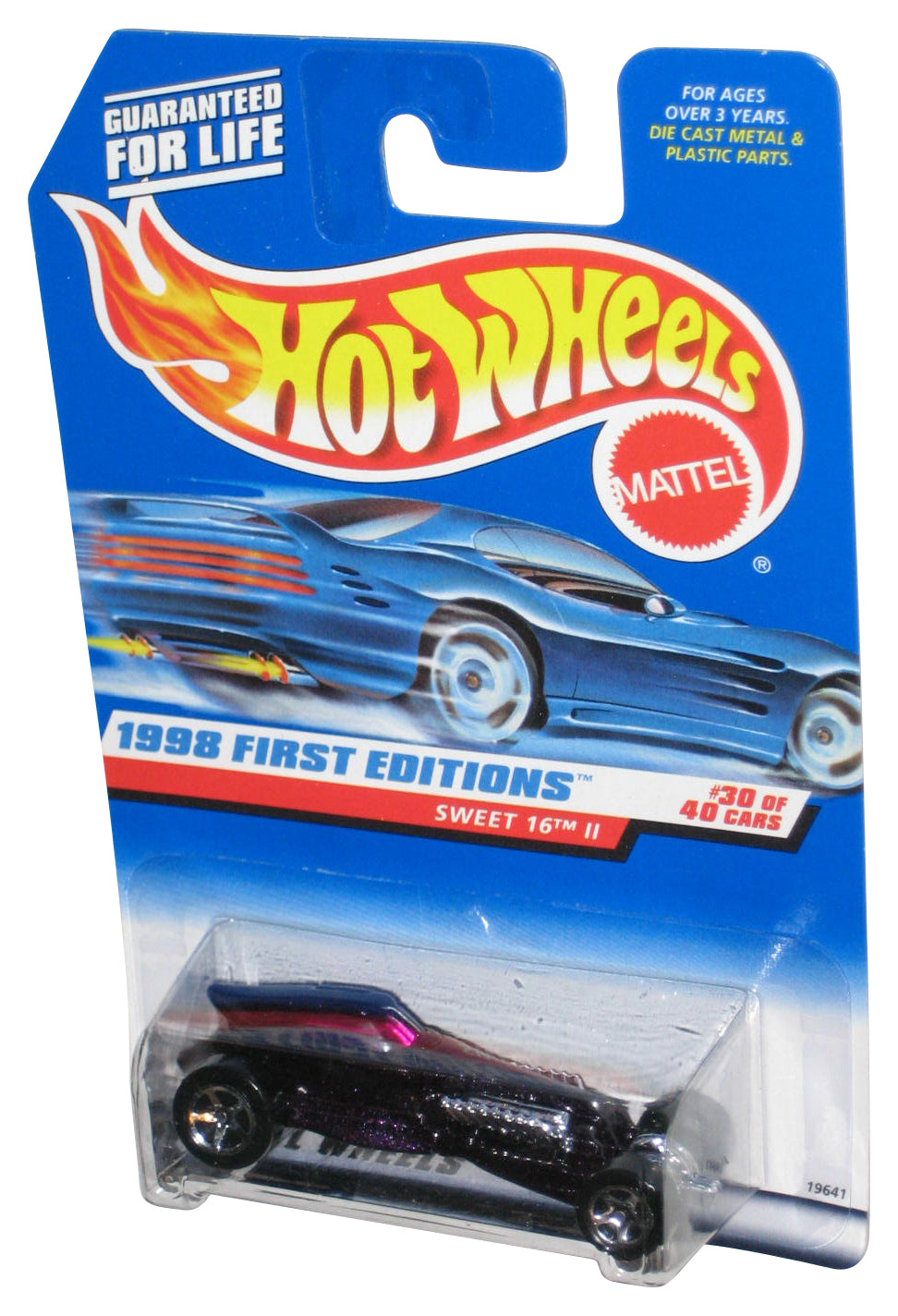 Hot Wheels 1998 First Editions 30/40 (1997) Black Sweet 16 II Toy Car #674