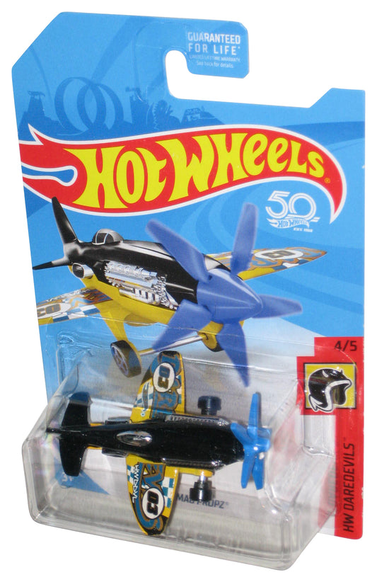 Hot Wheels HW Daredevils 4/5 (2017) Yellow & Black Mad Propz Toy Plane