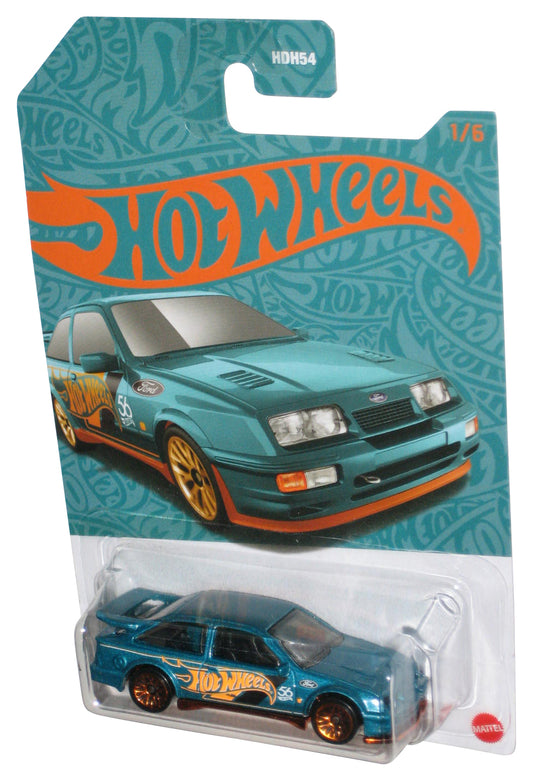 Hot Wheels Green Teal (2023) '87 Ford Sierra Cosworth Toy Car 1/6