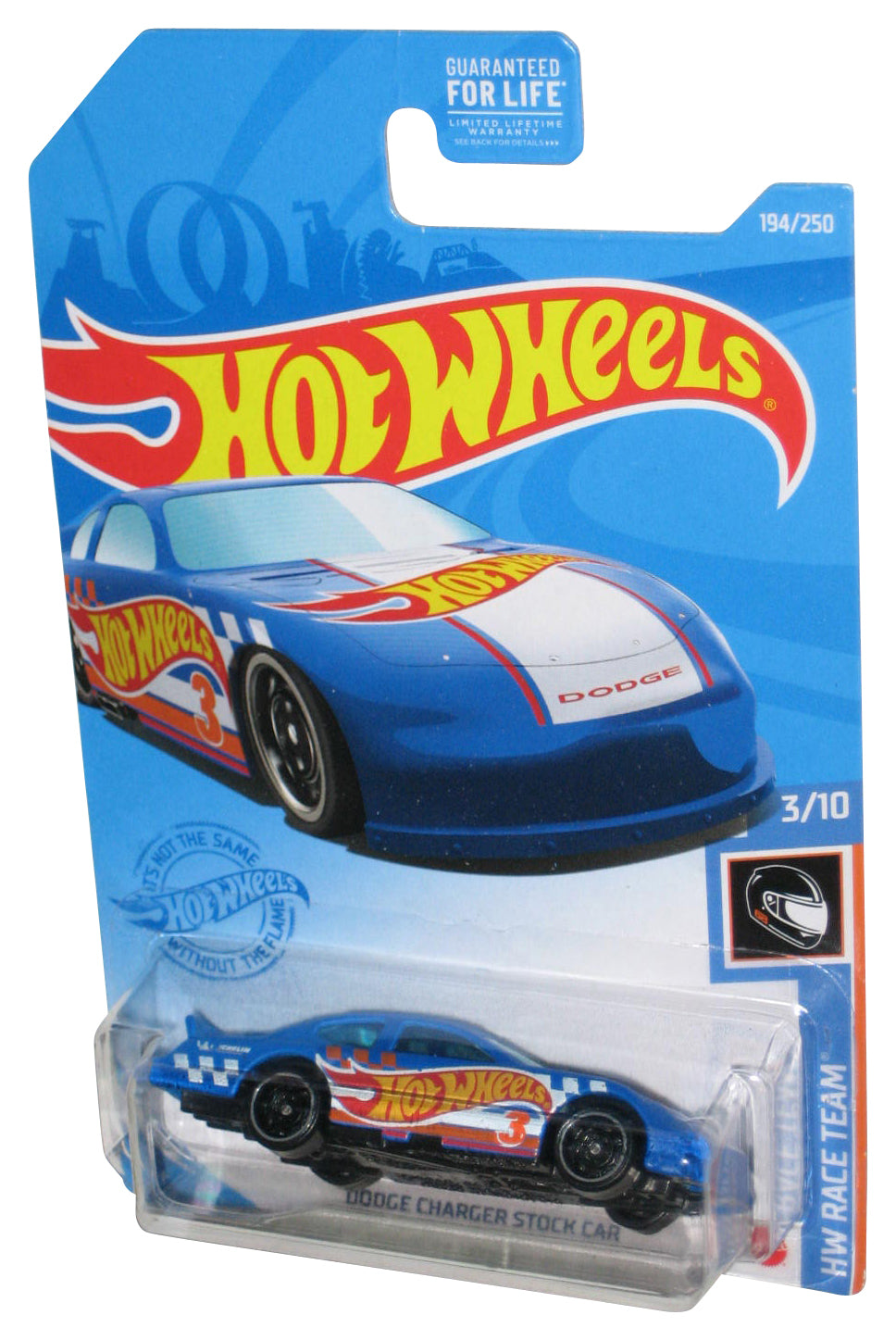 Hot Wheels HW Race Team 3/10 (2020) Blue Dodge Charger Stock Car 194/250