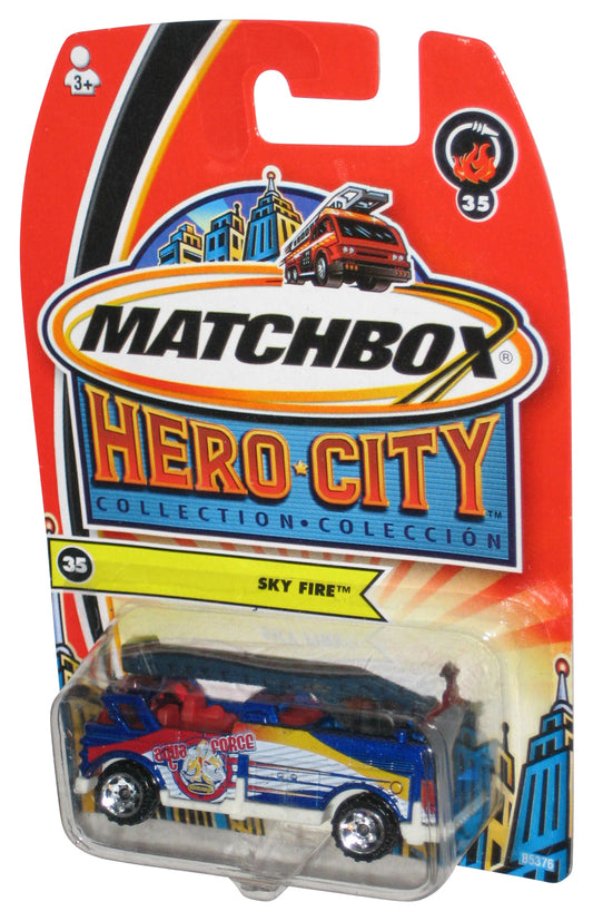 Matchbox Hero City Collection (2004) Sky Fire Blue Aqua Force Truck Toy #35