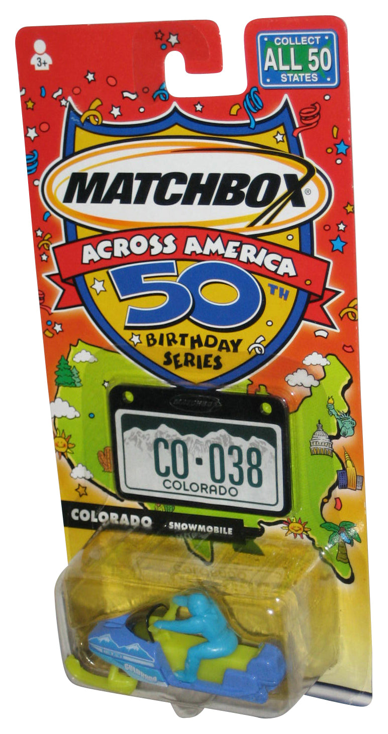 Matchbox Across America 50th Birthday (2001) Colorado Snow Mobile Toy