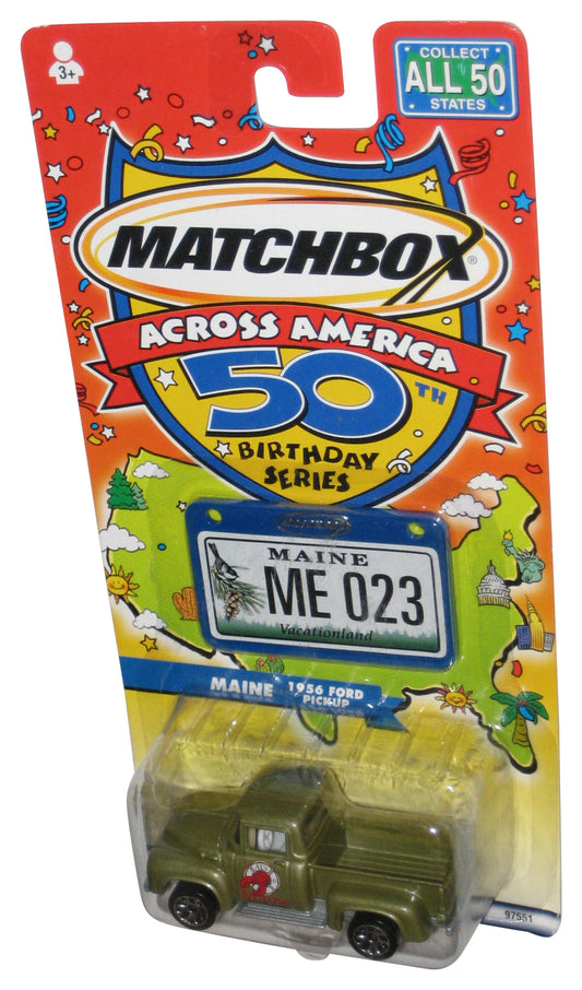 Matchbox Across America 50th Birthday (2001) Maine 1956 Ford Pickup Toy Truck