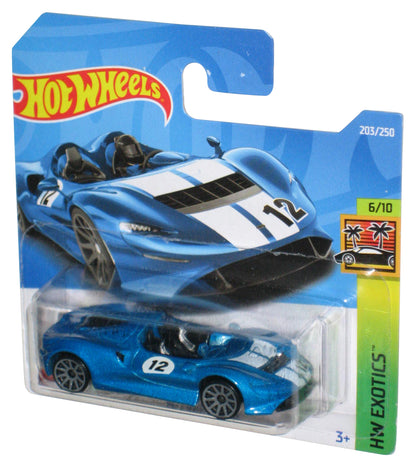 Hot Wheels HW Exotics 6/10 (2022) Blue McLaren Elva Car 203/250 - (Short Card)