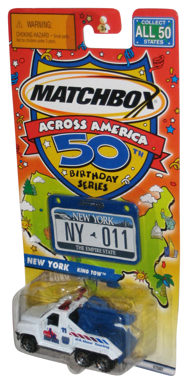 Matchbox Across America 50th Birthday (2001) New York King Tow White Truck