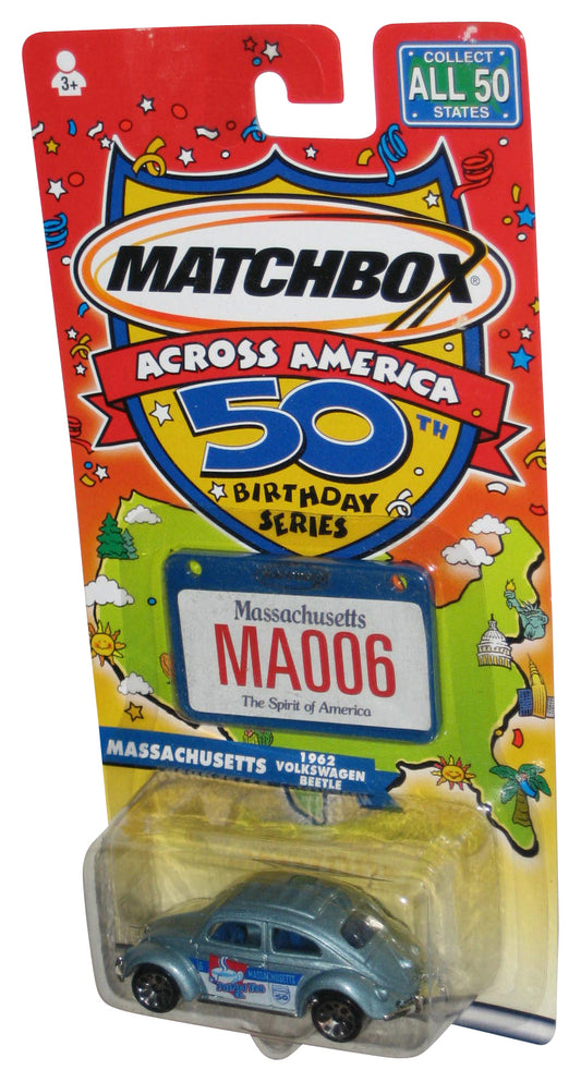 Matchbox Across America 50th Birthday (2001) Massachusetts 1962 Volkswagen Beetle Toy Car