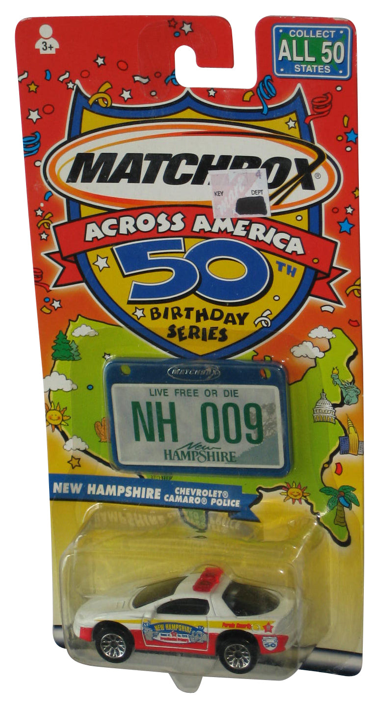 Matchbox Across America 50th Birthday (2001) North Hampshire Chevrolet Camaro Police Toy Car