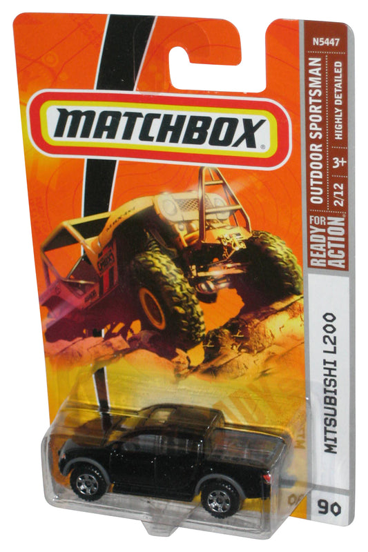 Matchbox Outdoor Sportsman 2/12 (2008) Black Mitsubishi L200 Toy Truck #90