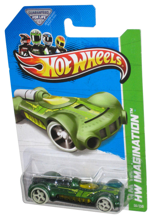 Hot Wheels HW Imagination (2012) Green Retro-Active Toy Car 56/250