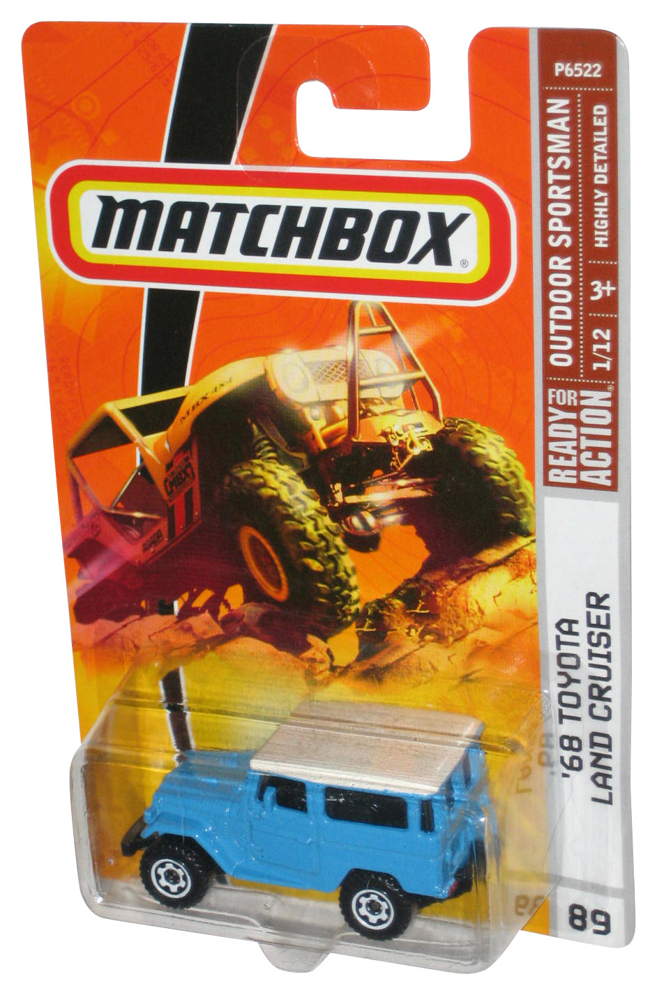 Matchbox Outdoor Sportsman 1/12 (2008) Blue '68 Toyota Land Cruiser Car #89