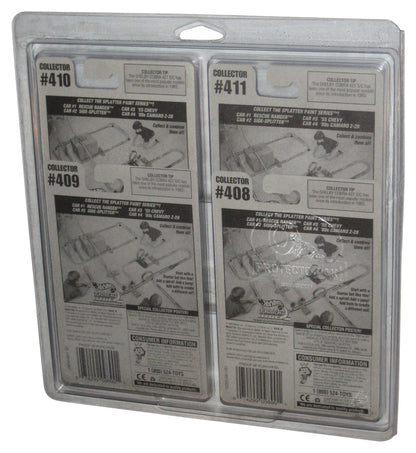 Hot Wheels Splatter Paint Series Lot Set 1-4 w/ Plastic Protector - ('80s Camaro Z-28, '55 Chevy, Rescue Ranger & Side-Splitter)