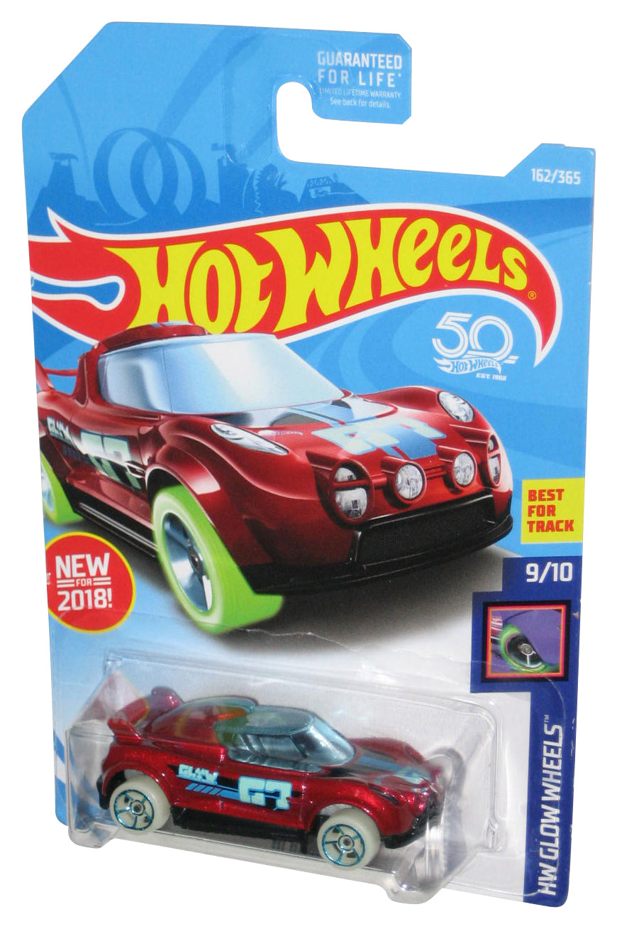 Hot Wheels HW Glow 9/10 (2017) Red Hi Beam Toy Car 162/365