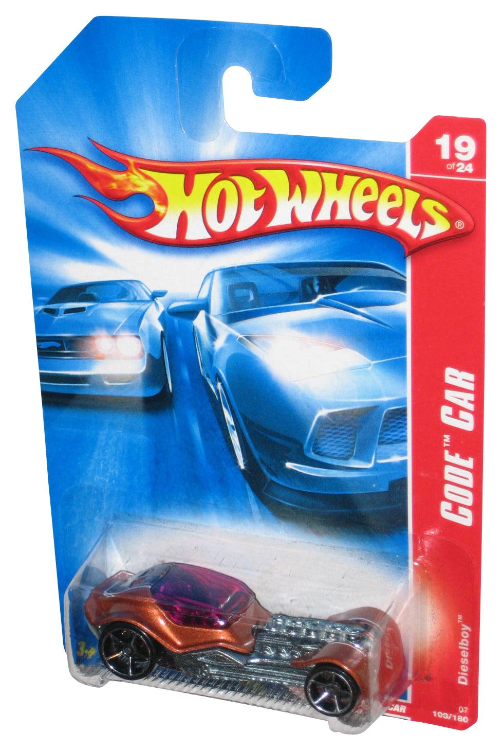 Hot Wheels Code Car 19/24 (2006) Brown Dieselboy Toy 103/180