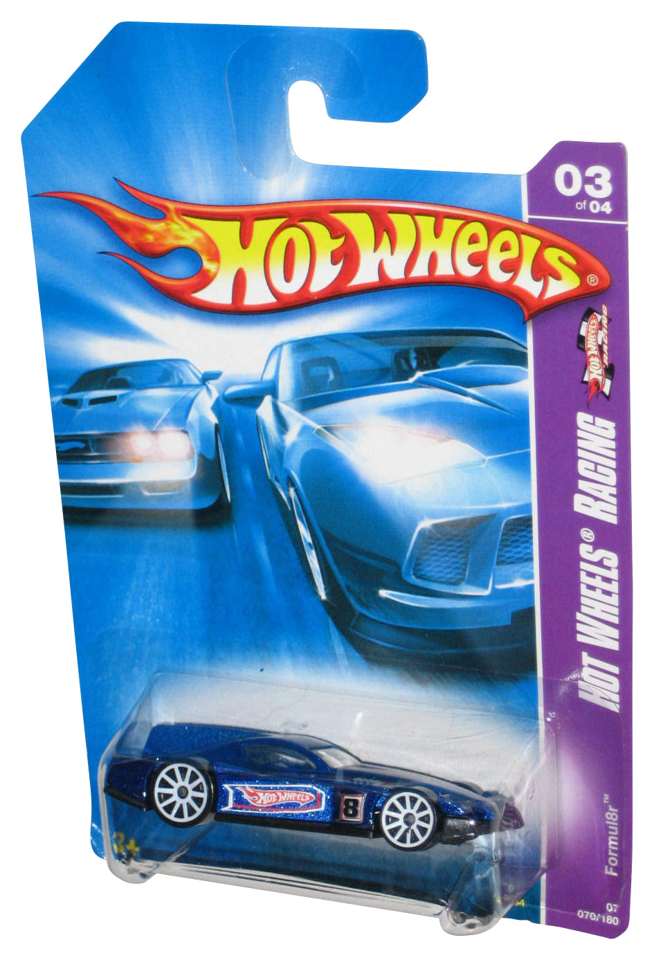 Hot Wheels Racing 3/4 (2006) Blue Formula8r Toy Car 079/180