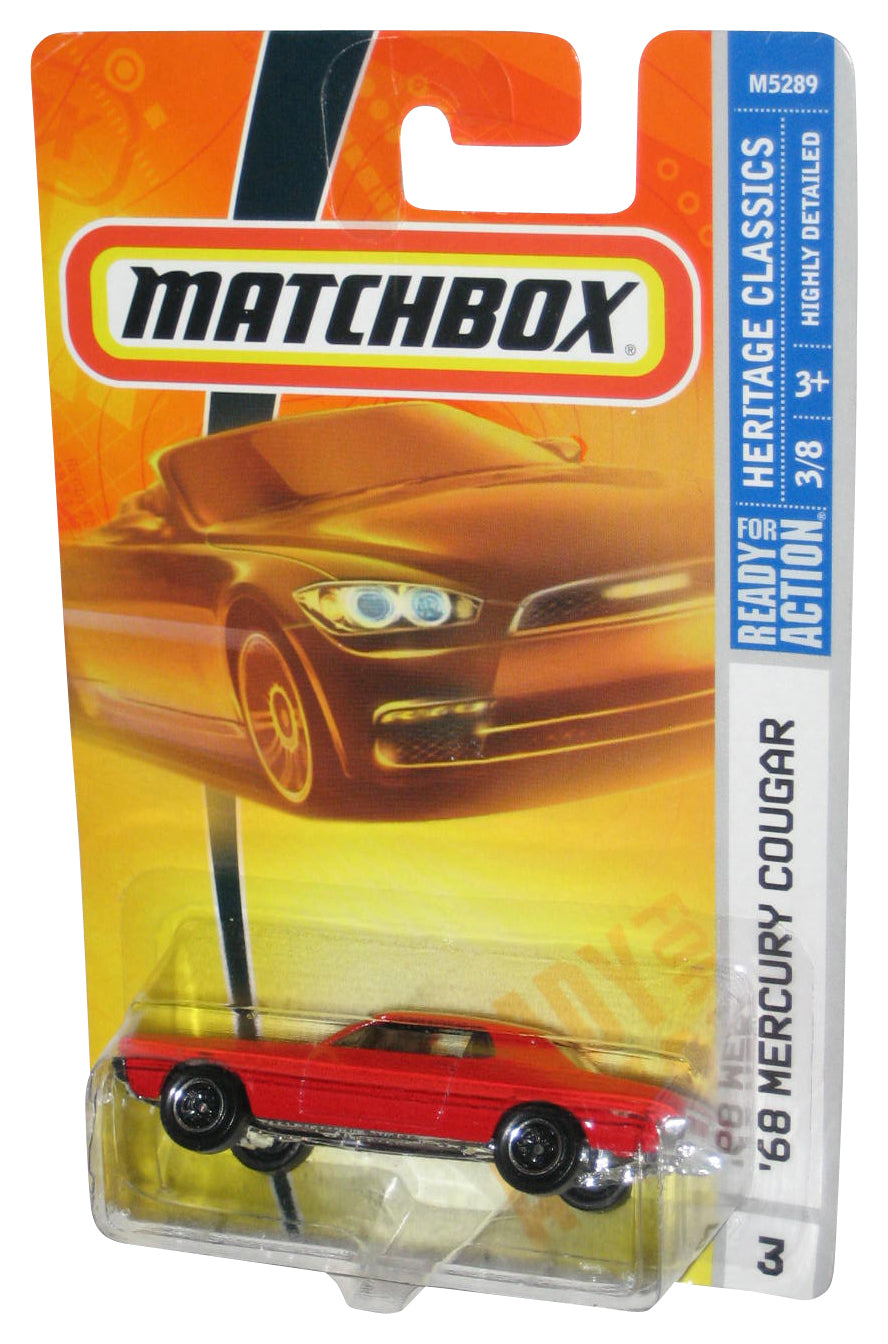 Matchbox Heritage Classics 3/8 (2007) Red '68 Mercury Cougar Car #3 - (Cracked Plastic)