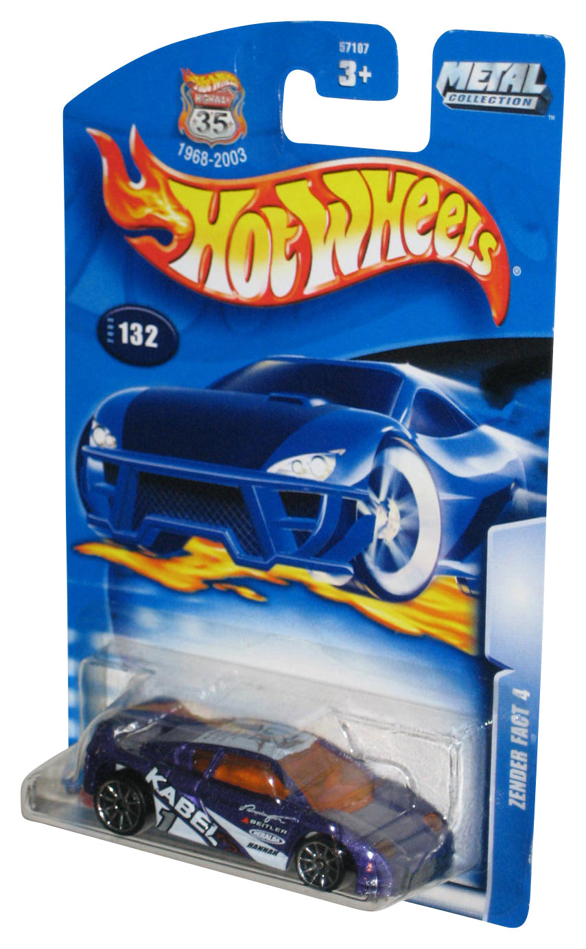 Hot Wheels Zender Fact 4 (2003) Mattel Purple Toy Car #132