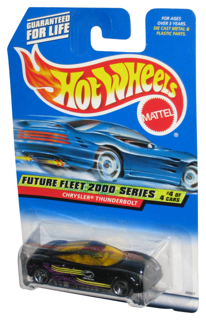 Hot Wheels Future Fleet 2000 Black Chrysler Thunderbolt Toy Car #004
