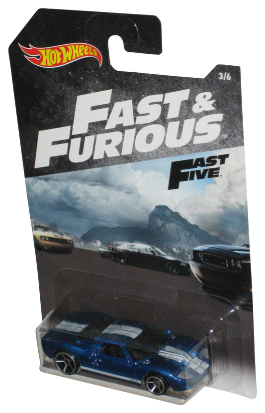 Hot Wheels Fast & Furious Five (2017) Blue Ford GT40 Toy Car 3/6