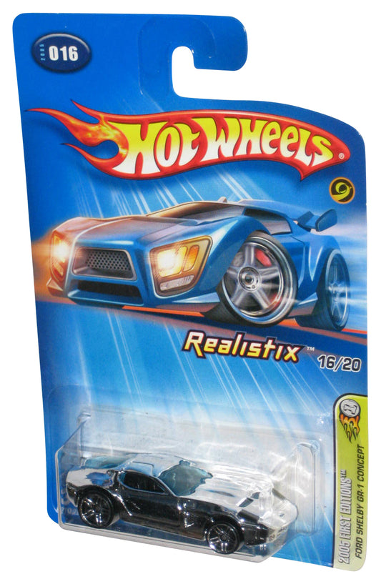 Hot Wheels 2005 First Editions 16/20 Realistix Silver Chrome Ford Shelby GR-1 Concept Car #016