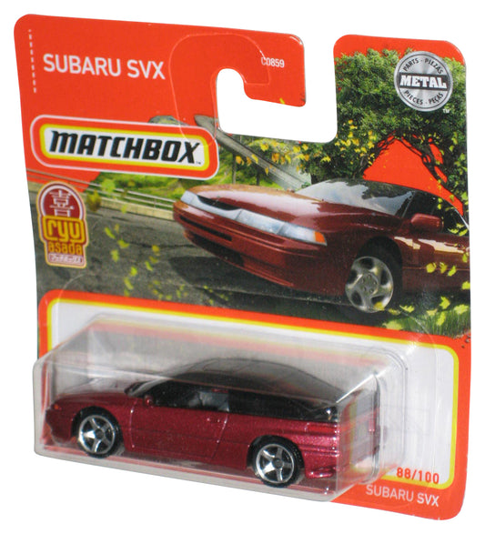 Matchbox Subaru SVX Ryu Asada (2021) Red Die-Cast Toy Car 88/100 - (Short Card)