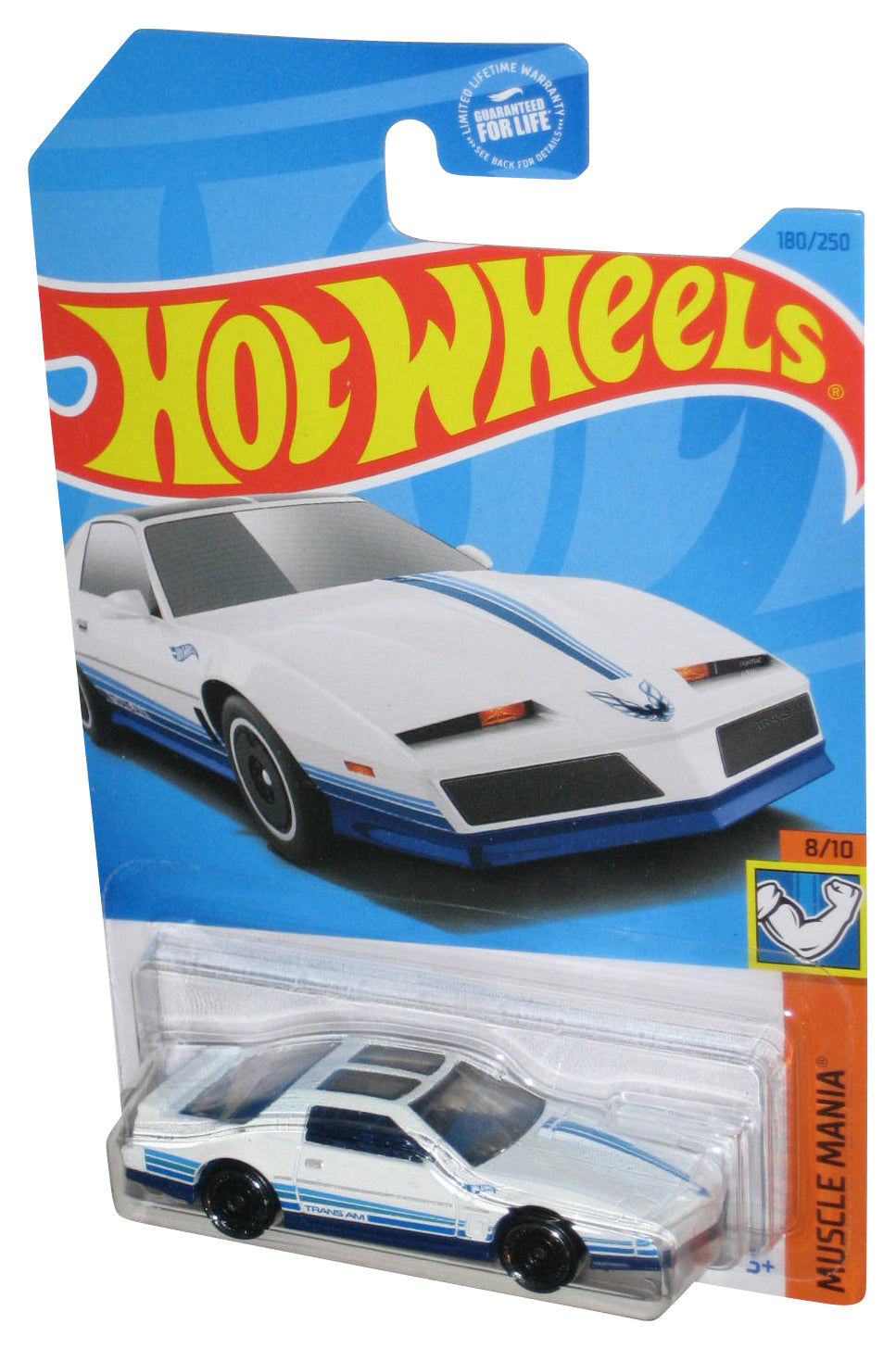 Hot Wheels Muscle Mania 8/10 (2021) White '84 Pontiac Firebird Toy Car 180/250