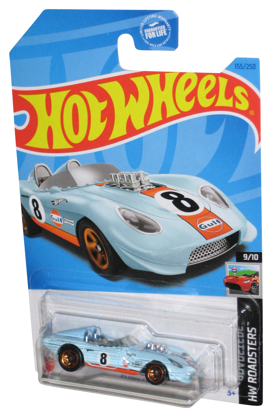 Hot Wheels HW Roadsters 9/10 (2021) Blue Glory Chaser Toy Car 155/250