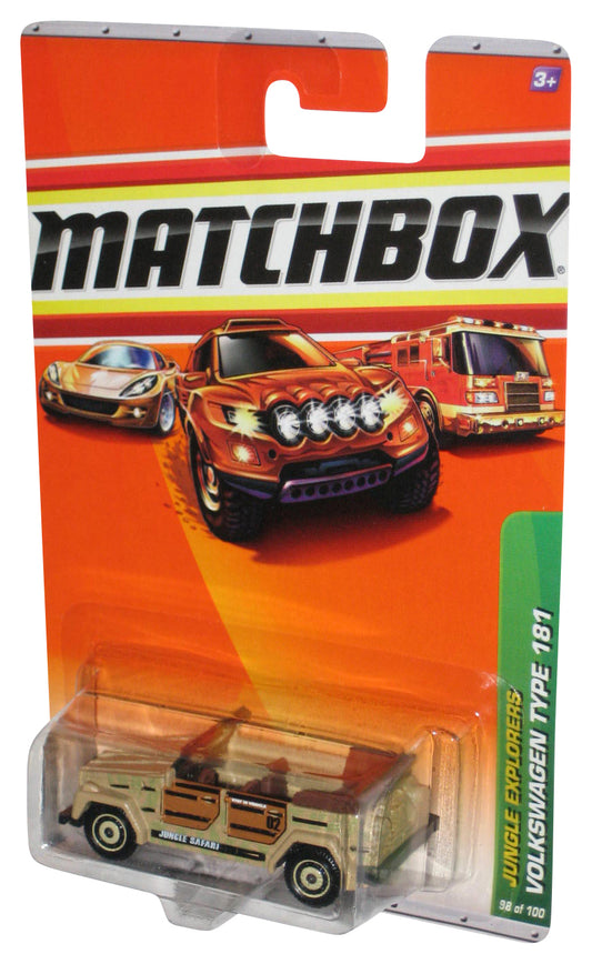 Matchbox Jungle Explorers (2009) Tan Volkswagen Type 181 Toy Car 98/100