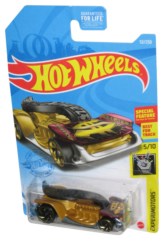 Hot Wheels Experimotors 5/10 (2020) Gold & Black Clip Rod Toy Car 52/250