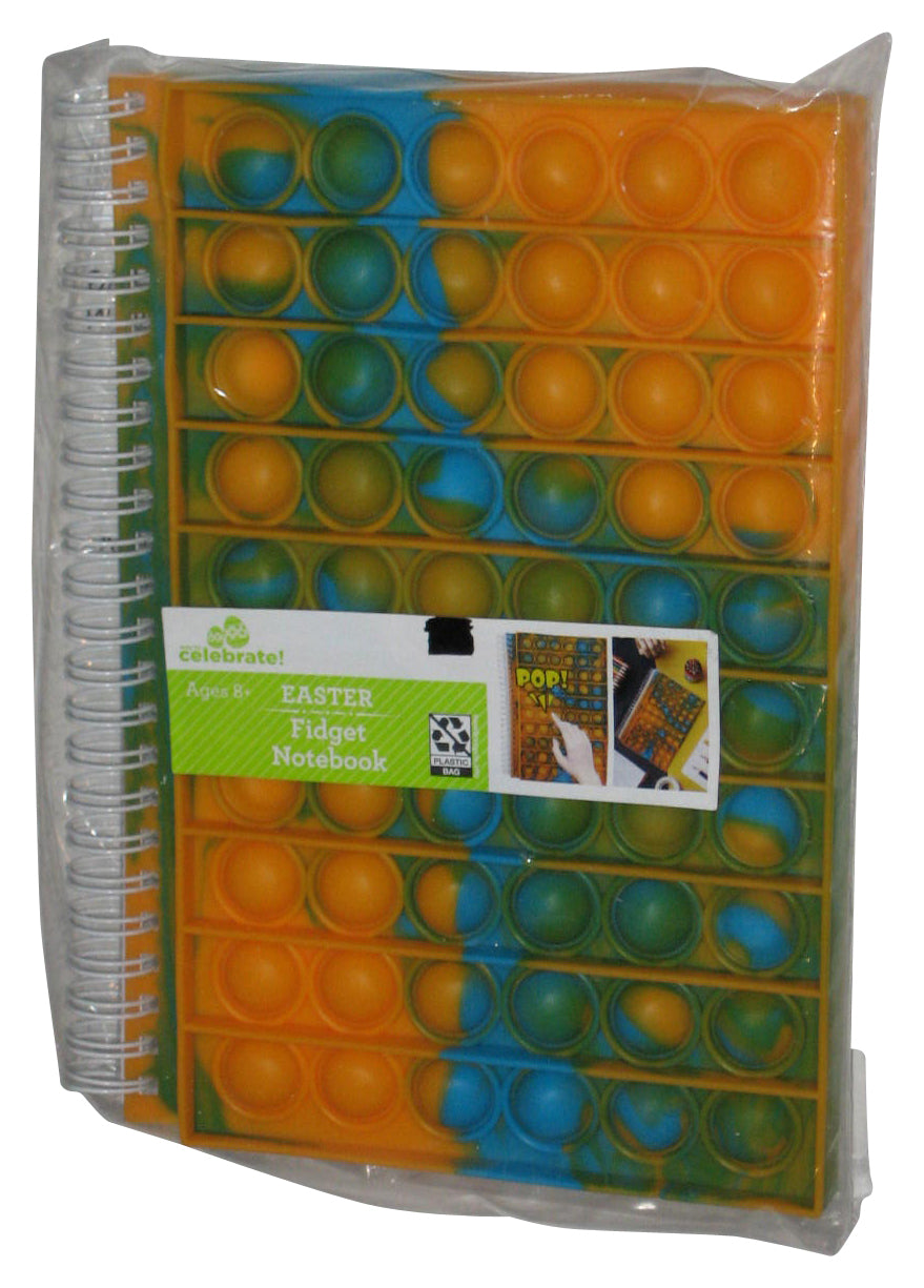Celebrate Easter Wal-Mart Orange Blue Green Pop Fidget Popper Notebook