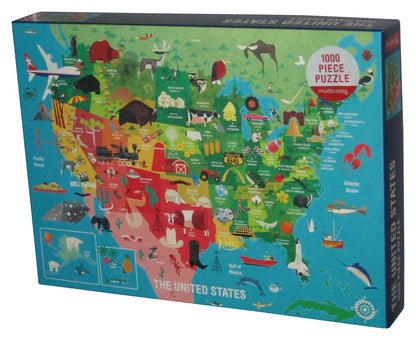United States America Mudpuppy 1000 Piece Family Jigsaw Puzzle