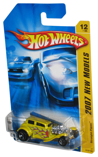 Hot Wheels 2007 First Editions 12/36 Yellow Straight Pipes Toy Car 012/180
