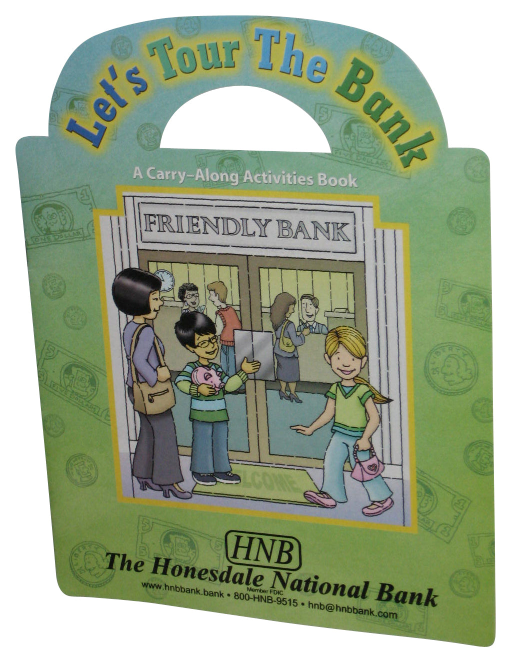Let's Tour The Bank Honesdale National PA HNB Friendly Kids Activity Book