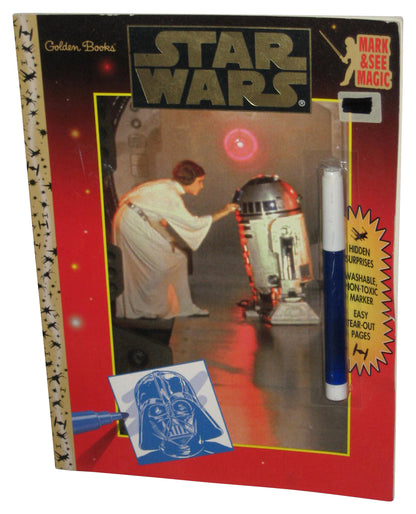 Star Wars Golden Books Mark & See Magic (1999) Paperback Book w/ Marker