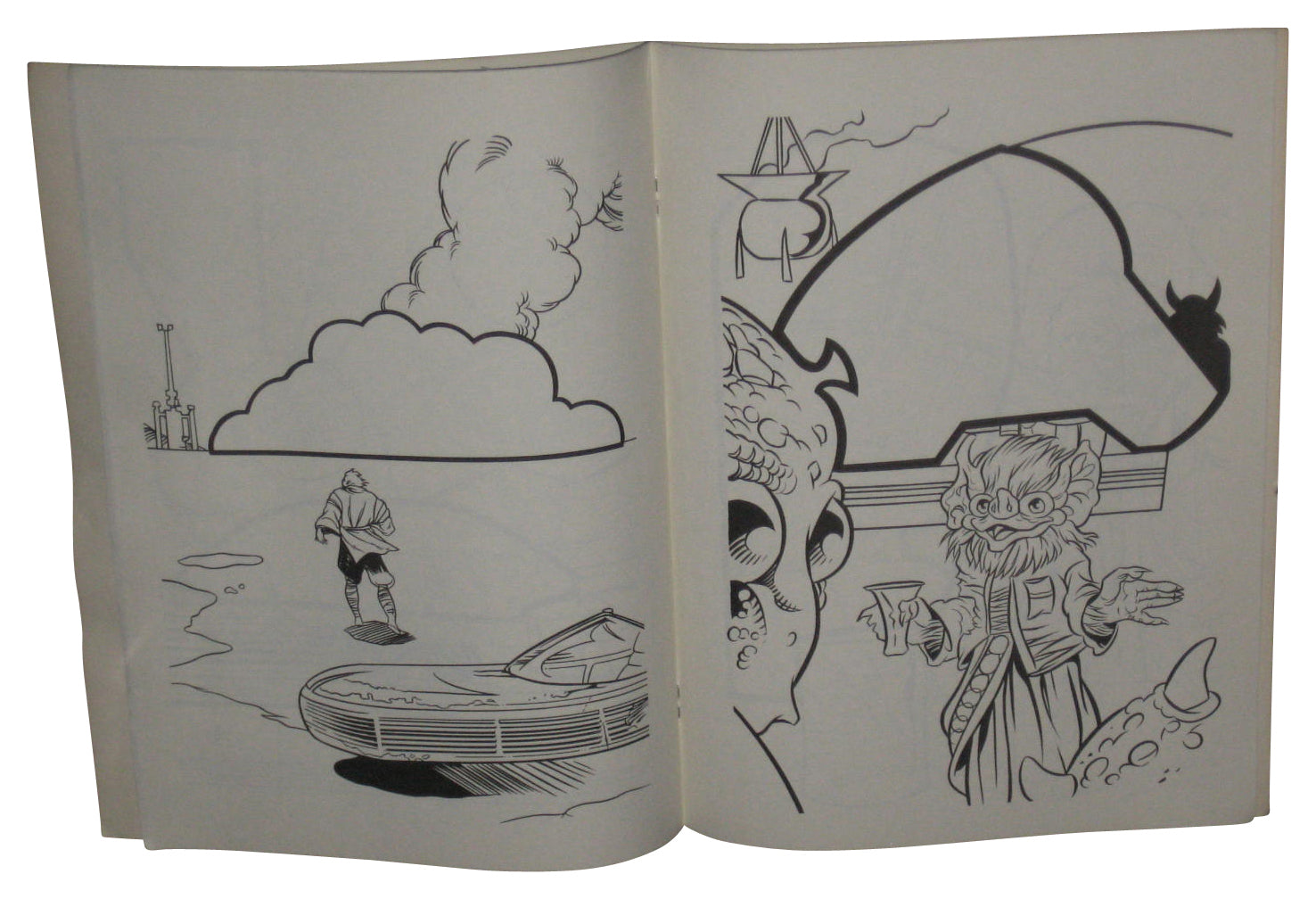 Star Wars Golden Books Mark & See Magic (1999) Paperback Book w/ Marker